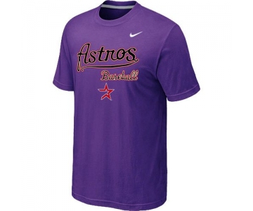 Nike MLB Houston Astros 2014 Home Practice T-Shirt - Purple