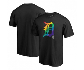 Men's Detroit Tigers Fanatics Branded Black Big & Tall Pride T Shirt