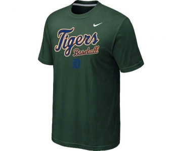 Nike MLB Detroit Tigers 2014 Home Practice T-Shirt - Dark Green