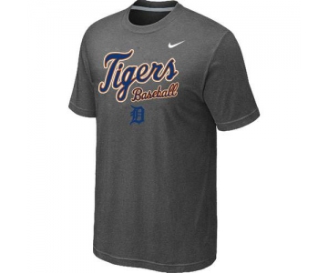 Nike MLB Detroit Tigers 2014 Home Practice T-Shirt - Dark Grey