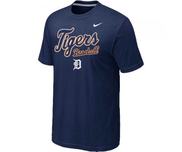 Nike MLB Detroit Tigers 2014 Home Practice T-Shirt - Dark blue