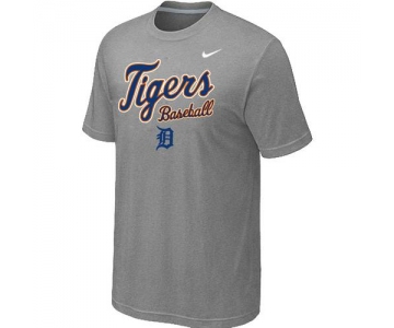 Nike MLB Detroit Tigers 2014 Home Practice T-Shirt - Light Grey