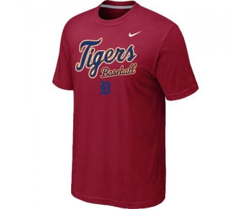 Nike MLB Detroit Tigers 2014 Home Practice T-Shirt - Red