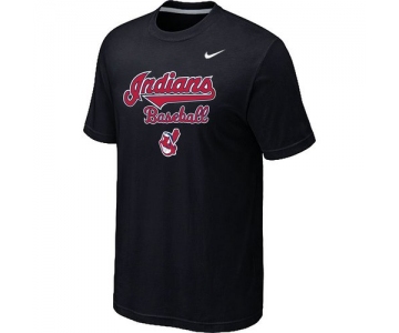 Nike MLB Cleveland Indians 2014 Home Practice T-Shirt - Black
