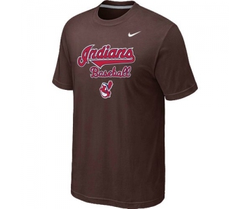 Nike MLB Cleveland Indians 2014 Home Practice T-Shirt - Brown