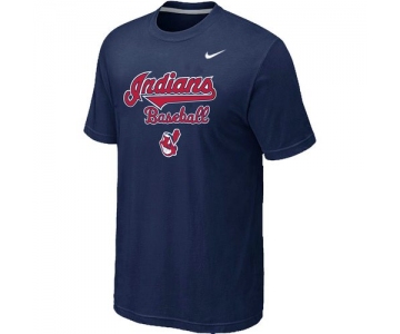 Nike MLB Cleveland Indians 2014 Home Practice T-Shirt - Dark blue