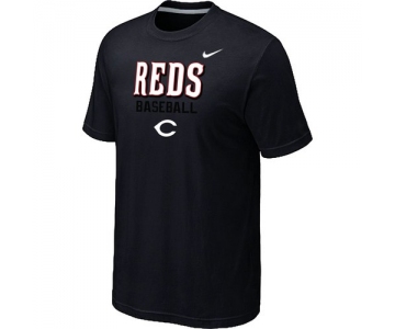 Nike MLB Cincinnati Reds 2014 Home Practice T-Shirt - Black