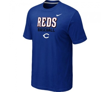 Nike MLB Cincinnati Reds 2014 Home Practice T-Shirt - Blue