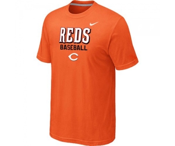 Nike MLB Cincinnati Reds 2014 Home Practice T-Shirt - Orange