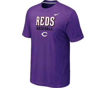 Nike MLB Cincinnati Reds 2014 Home Practice T-Shirt - Purple