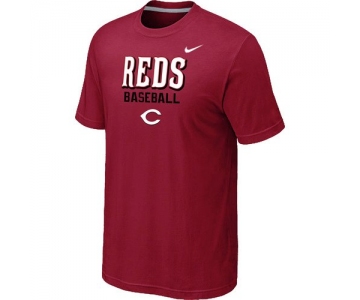 Nike MLB Cincinnati Reds 2014 Home Practice T-Shirt - Red