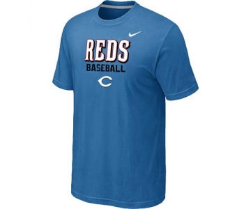 Nike MLB Cincinnati Reds 2014 Home Practice T-Shirt - light Blue