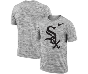 Chicago White Sox Nike Heathered Black Sideline Legend Velocity Travel Performance T-Shirt