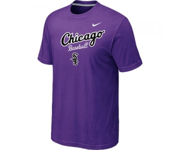 Nike MLB Chicago White Sox 2014 Home Practice T-Shirt - Purple