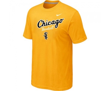 Nike MLB Chicago White Sox 2014 Home Practice T-Shirt - Yellow