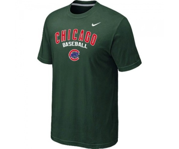 Nike MLB Chicago Cubs 2014 Home Practice T-Shirt - Dark Green