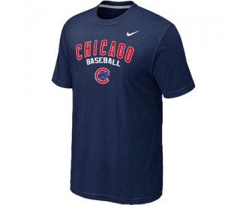 Nike MLB Chicago Cubs 2014 Home Practice T-Shirt - Dark blue