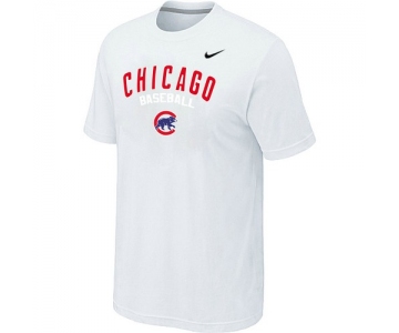 Nike MLB Chicago Cubs 2014 Home Practice T-Shirt - White