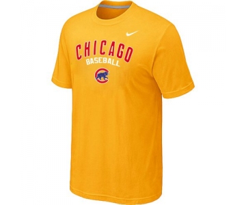 Nike MLB Chicago Cubs 2014 Home Practice T-Shirt - Yellow
