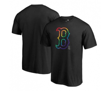 Men's Boston Red Sox Fanatics Branded Black Big & Tall Pride T Shirt