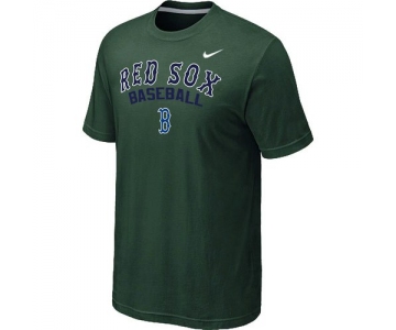 Nike MLB Boston Red Sox 2014 Home Practice T-Shirt - Dark Green