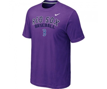 Nike MLB Boston Red Sox 2014 Home Practice T-Shirt - Purple