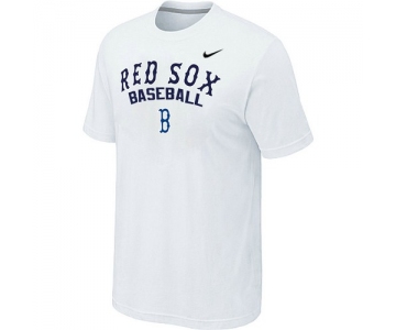 Nike MLB Boston Red Sox 2014 Home Practice T-Shirt - White