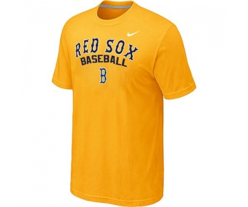 Nike MLB Boston Red Sox 2014 Home Practice T-Shirt - Yellow