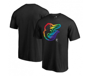 Men's Baltimore Orioles Fanatics Branded Pride Black T Shirt