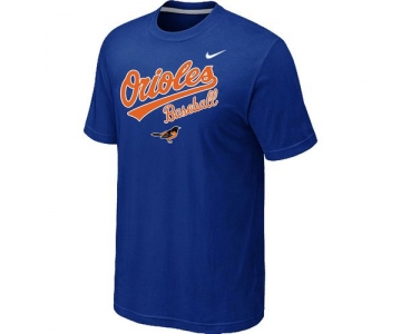 Nike MLB Baltimore orioles 2014 Home Practice T-Shirt - Blue