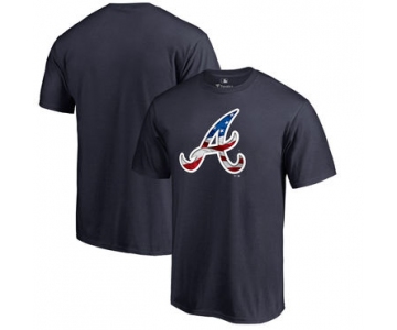 Men's Atlanta Braves Fanatics Branded Navy Banner Wave T Shirt