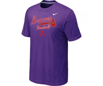 Nike MLB Atlanta Braves 2014 Home Practice T-Shirt - Purple