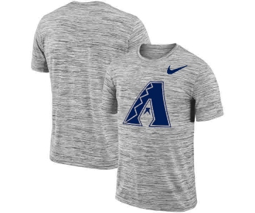 Arizona Diamondbacks Nike Heathered Black Sideline Legend Velocity Travel Performance T-Shirt