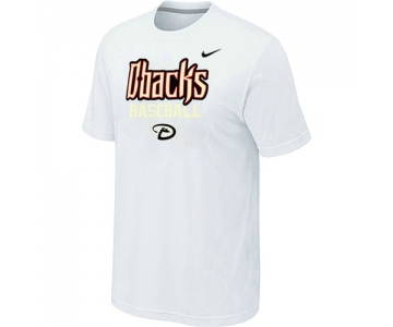 Nike MLB Arizona Diamondbacks 2014 Home Practice T-Shirt - White