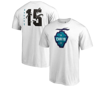 Charlotte Hornets 15 Kemba Walker Fanatics Branded 2019 NBA All-Star Game The Buzz Side Sweep Name & Number T-Shirt White