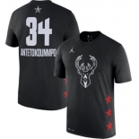 Jordan Men's 2019 NBA All-Star Game #34 Giannis Antetokounmpo Dri-FIT Black T-Shirt