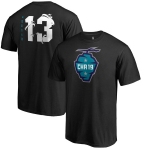 Oklahoma City Thunder 13 Paul George Fanatics Branded 2019 NBA All-Star Game The Buzz Side Sweep Name & Number T-Shirt Black