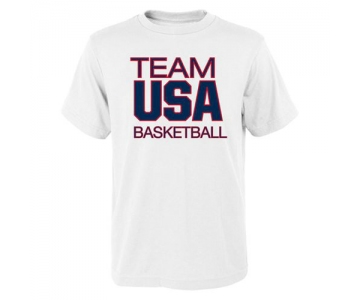 Team USA Basketball Pride for National Governing Body T-Shirt White
