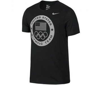 Team USA Nike Dri-Blend Logo Performance T-Shirt Charcoal