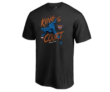 Men's Phoenix Suns Fanatics Branded Black Marvel Black Panther King of the Court T-Shirt