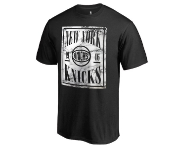 Men's New York Knicks Fanatics Branded Black Court Vision T-Shirt