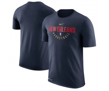 New Orleans Pelicans Practice Performance Nike T-Shirt - Navy