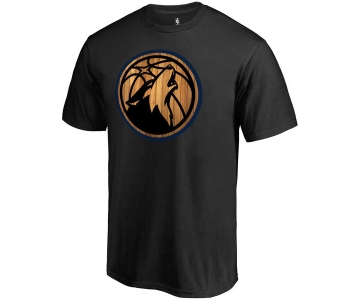 Men's Minnesota Timberwolves Fanatics Branded Black Hardwood T-Shirt