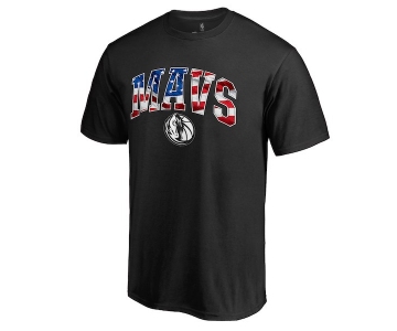Men's Dallas Mavericks Black Banner Wave T-Shirt