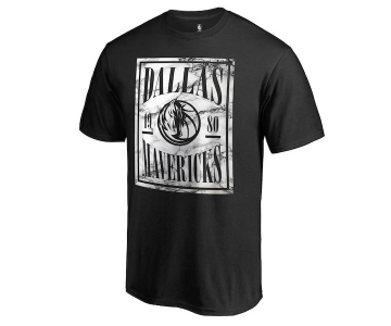 Men's Dallas Mavericks Fanatics Branded Black Court Vision T-Shirt