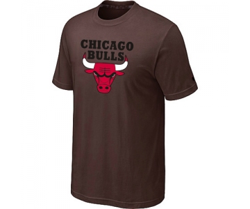 Chicago Bulls Big & Tall Primary Logo Brown NBA T-Shirt