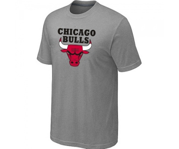 Chicago Bulls Big & Tall Primary Logo L.Grey NBA T-Shirt