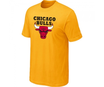 Chicago Bulls Big & Tall Primary Logo Yellow NBA T-Shirt