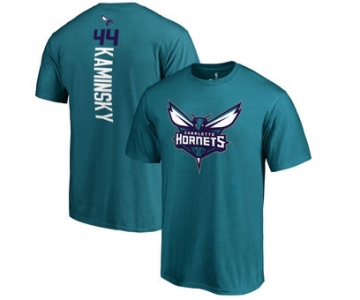 Men's Charlotte Hornets 44 Frank Kaminsky Fanatics Branded Teal Backer Name and Number T-Shirt