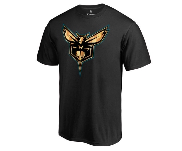 Men's Charlotte Hornets Black Hardwood T-Shirt